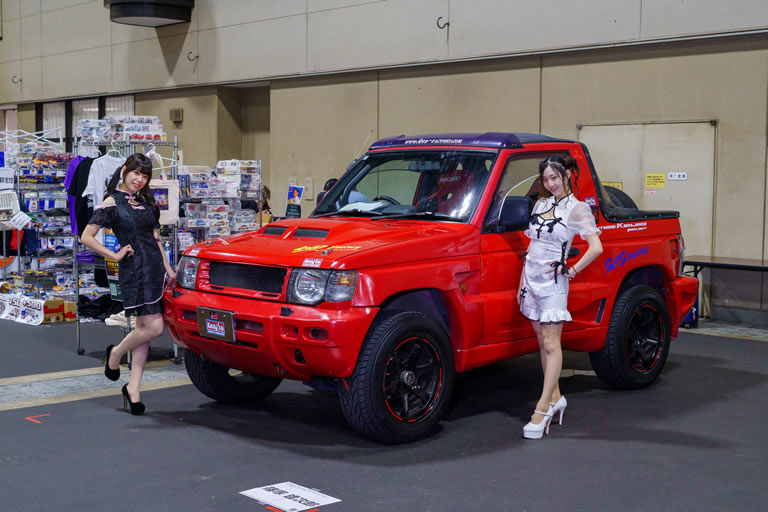 名古屋ノスタルジックカー大行列での展示の様子